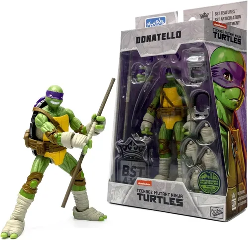 Miniatura 6 de Tortugas Ninja Adolescentes Mutantes BST AXN Donatello IDW Inspirado en Cómic Héroes Figura de Acción de 5 Pulgadas