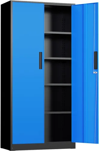 Miniatura 24 de INTERGREAT 67" Tall Bathroom Cabinet, Storage Cabinet with 2 Doors & 1 Drawer, Bathroom Storage Cabinets with Adjustable Shelves, for Living Room