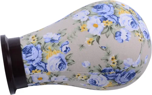Miniatura 4 de YANTAISIYU 1 pieza de cabeza de maniquí de lona para extensión de cabello, pelucas de encaje para hacer y exhibir pelucas (azul, 21 pulgadas)