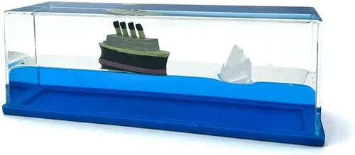 Miniatura 7 de Honsheng Juguete simulador de pirata de perla negra insundable, bote ondulado en una caja, adorno de decoración de barco fluido de crucero de onda
