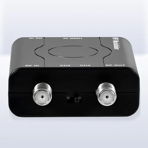 Miniatura 8 de Modulador HDMI a RF, HDM61 VHF HDMI a RF adaptador convertidor para salida de formato NTSC de TV, control PLL 1080P para consola de juegos de TV