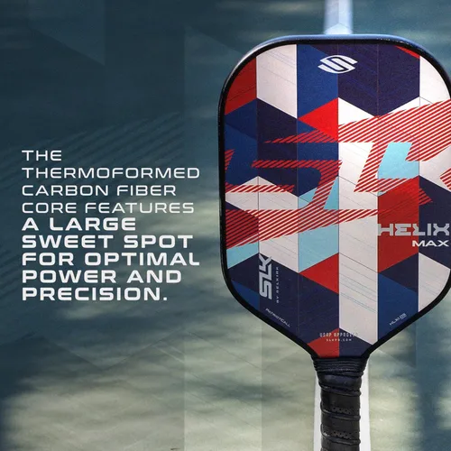 Miniatura 5 de Selkirk Sport SLK Helix Pro Paleta de Pickleball Paletas de Pickleball de Fibra de Carbono Termoformada con Cara Híbrida de Fibra de Carbono