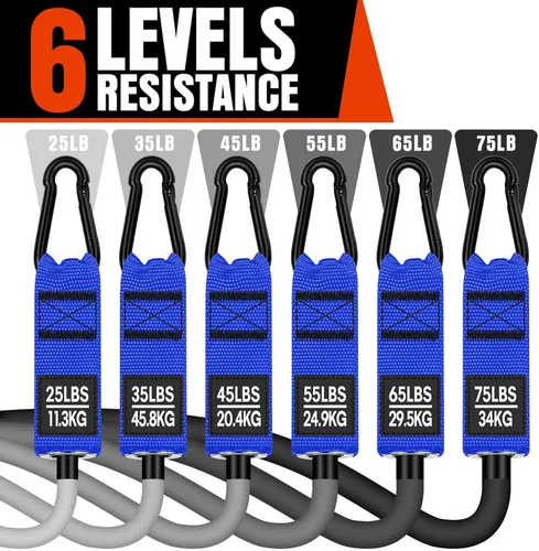 Bandas de resistencia pesada para entrenamiento, bandas de ejercicio de 300 libras con asas, bandas de entrenamiento para hombres, juego de bandas