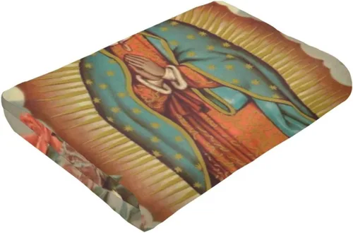 Miniatura 7 de Manta de forro polar de Our Lady of Guadalupe, manta de microforro polar ultrasuave y acogedora para sofá, cama, camping, viajes y uso en automóvil
