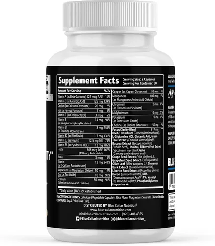 Miniatura 5 de Mind Fuel - Suplementos cerebrales para la memoria y la concentración, aumentan la salud del cerebro y la claridad mental, suplemento