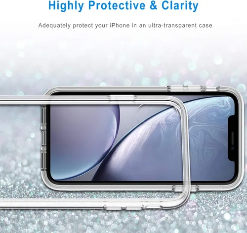Miniatura 7 de JETech - Funda para iPhone XR de 6.1 pulgadas, cubierta para absorción de golpes Transparente
