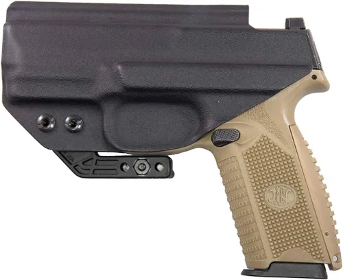 Miniatura 2 de FDO Industries IWB - Funda Kydex compatible con FN 509 – Discreet Carry Concepts de 1.5 pulgadas, clip de engranaje monobloque de metal – The Negro