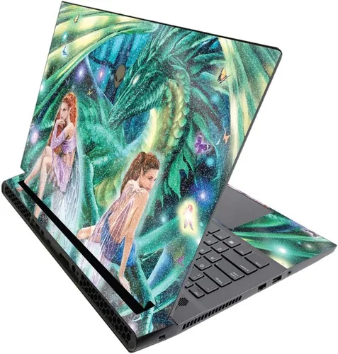 Miniatura 698 de MightySkins - Skin brillante con purpurina para Alienware M17 R3 (2020) y M17 R4 (2021) - Diversión de los años 90 Acabado duradero con purpurina
