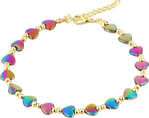 Tobillera magnética de hematita, pulsera de tobillo antihinchazón, terapia magnética de drenaje linfático, alivio del dolor de ansiedad, pulsera de