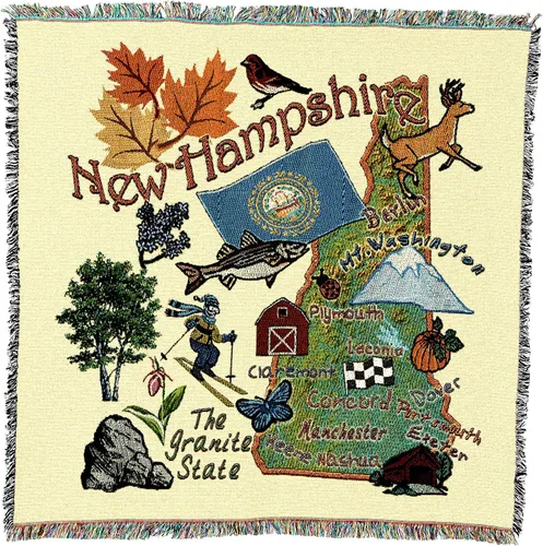 Miniatura 57 de Pure Country Weavers State of Alabama - Manta cuadrada para regalo, manta de tapiz tejida de algodón, fabricada en los Estados Unidos