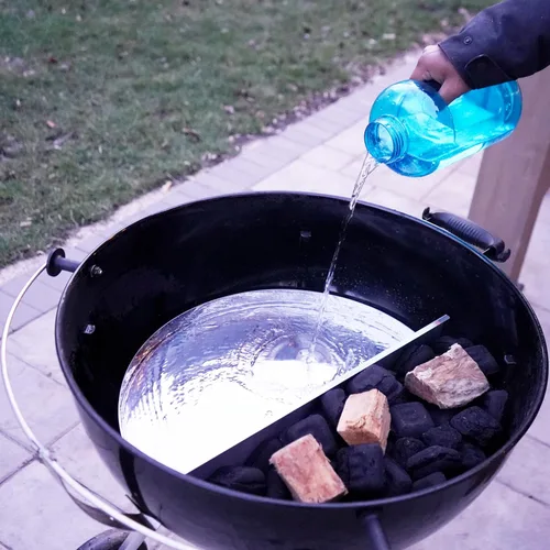 Miniatura 2 de Canasta de carbón y bandeja de goteo para parrilla de carbón Weber de 18 pulgadas (No se ajusta al Jumbo Joe) - Accesorio todo en uno de acero
