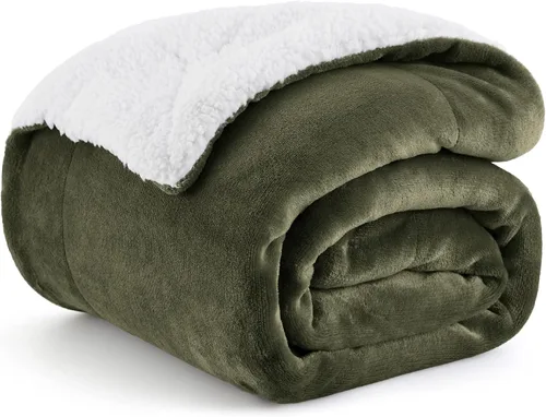 Miniatura 21 de Bedsure GentleSoft - Manta de forro polar Sherpa para sofá, manta de Navidad gruesa y cálida para invierno, manta de felpa suave y esponjosa como