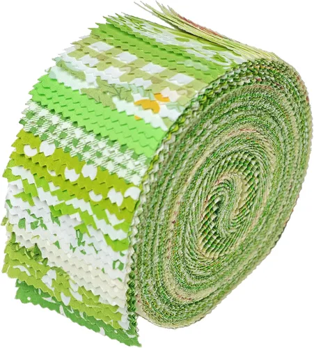 Miniatura 11 de Nodsaw Jelly Roll - Tiras de tela para acolchar, hacer manualidades y coser, 42 tiras de 2.5 x 44 pulgadas, rollos de tela de algodón suave clásico
