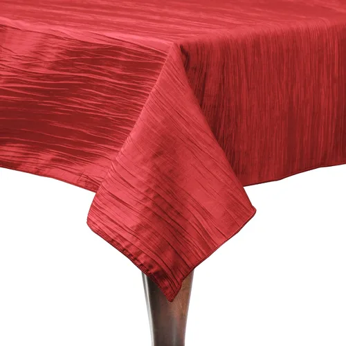 Miniatura 36 de Ultimate Textile - Paquete de 2 - Tafetán arrugado - Mantel rectangular Delano de 50 x 108 pulgadas, color verde manzana