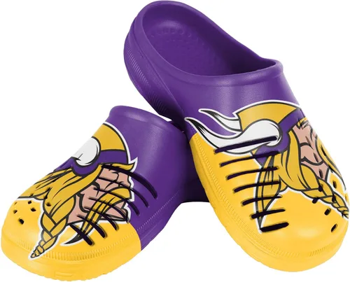 Miniatura 27 de FOCO - Sandalias de agua de jardín con logotipo de equipo de la NFL, para hombre, pantuflas, zuecos