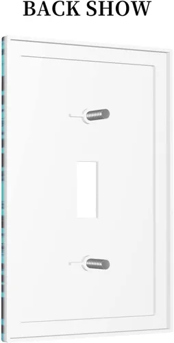 Miniatura 68 de Placa de Interruptor de Luz Azul de 1 Gang, Placa de Pared Decorativa de Palanca Individual, Cubierta de Placa de Pared de Palanca, Placa Frontal