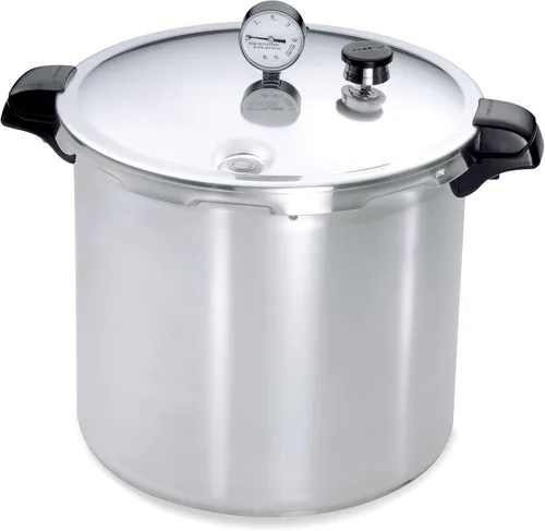 Presto 01784 Enlatadora de presión compatible con inducción de 23 quart, plateada, de aluminio