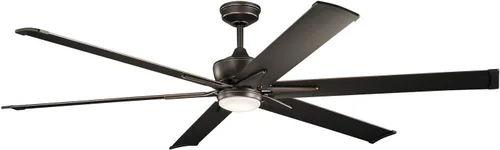 Miniatura 15 de KICHLER 300300OZ - Ventilador de techo con 6 aspas de bronce antiguo con luz de 31 vatios, bronce antiguo, 60 pulgadas