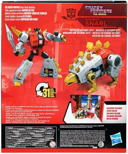 Miniatura 8 de Transformers Toys Studio Series Leader Class 86-19 Dinobot Snarl Toy - Figura de acción de 8.5 pulgadas para niños y niñas a partir de 8 años