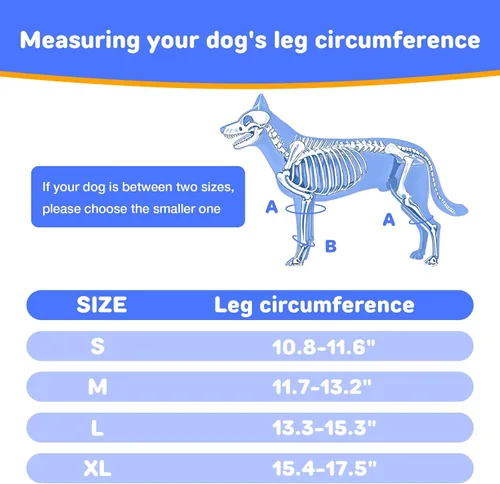 Miniatura 6 de RUXAN Rodillera para perro para Acl, soportes para piernas de perro para pierna trasera, rodillera para dolor y apoyo de artritis, juego de arnés