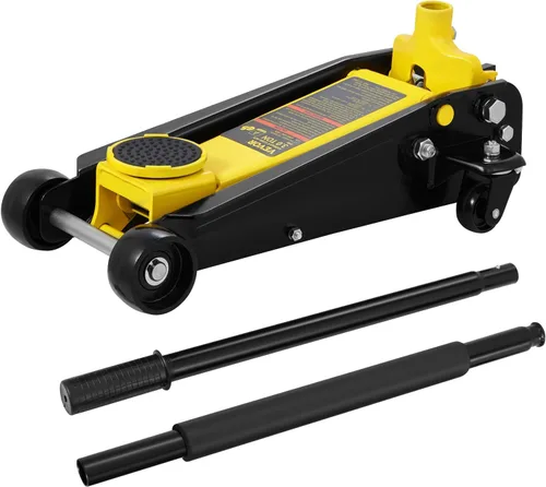 Miniatura 9 de VEVOR Gato de piso de perfil bajo de 3 toneladas para vehículos todo terreno, gato de carreras de acero resistente con bomba de elevación rápida