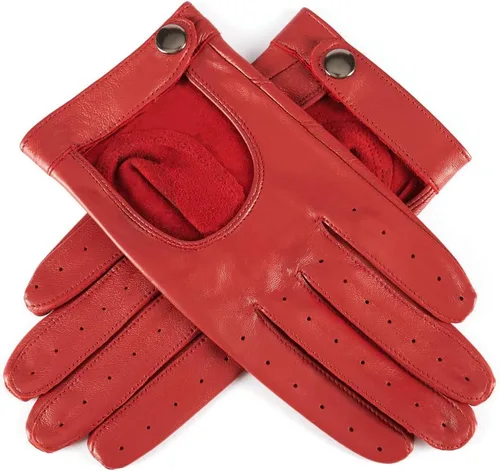 Miniatura 8 de Harssidanzar Guantes de conducción de cuero para mujer, guantes de cuero de oveja finos sin forro para pantalla táctil KL021