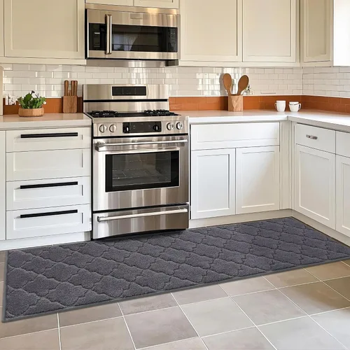 Miniatura 39 de COSY HOMEER Alfombras suaves de cocina [2 piezas] para el frente del fregadero súper absorbentes, tapetes y tapetes de cocina de 20 x 30 pulgadas/20