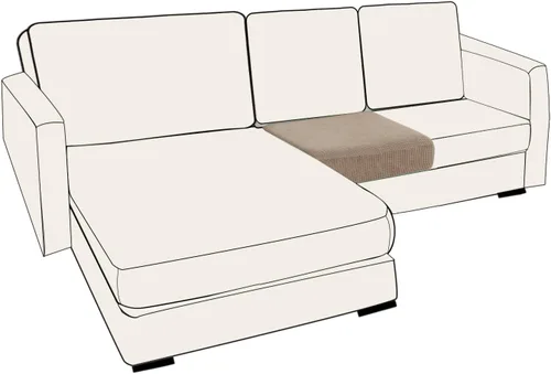 Miniatura 137 de UNBBRRL Fundas de cojín de asiento para sofá, elásticas, funda de cojín individual para sofá, fundas de cojín para sofá, fundas de héroe protegen