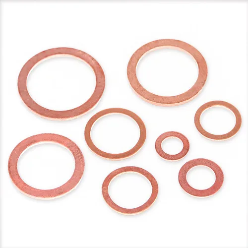 Miniatura 4 de Swpeet Kit surtido de 165 arandelas de sellado métricas de cobre de 8 tamaños, incluye M6 M8 M10 M12 M14 M16 M18 M20 perfecto para conexiones