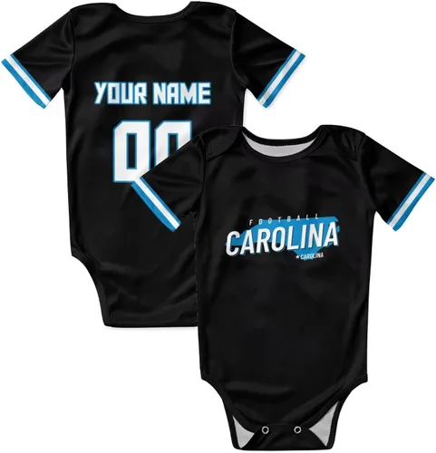 Ropa de bebé personalizada para niño y niña de fútbol para bebé, regalos para niño, añade nombre y número personalizado