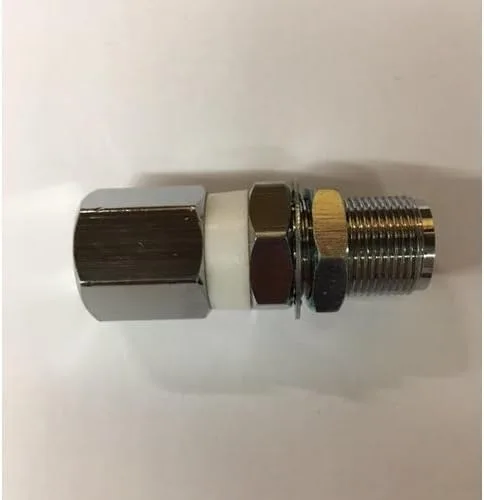 Miniatura 6 de Perno SO-239 de latón cromado resistente para radio CB o antena de radio HAM (a granel)