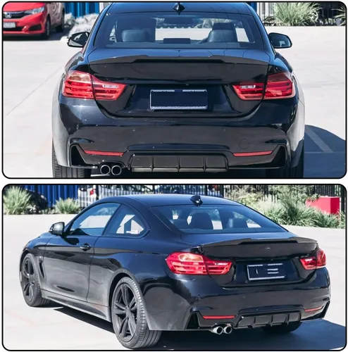 Miniatura 2 de Alerón de maletero de fibra de carbono compatible con BMW F82 M4 Coupé 2015-2020 arranque trasero Highkick Spoiler Wing Lip salida de fábrica