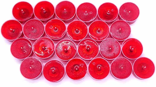 Miniatura 5 de Paquete de 24 velas de té de gel perfumadas a base de aceite mineral perfumado de menta, hasta 8 horas cada una, vertidas a mano por The Gel Candle
