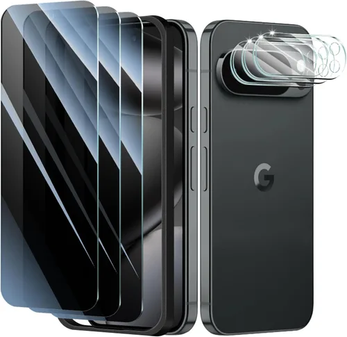 Miniatura 10 de Paquete de 4 protectores de lente de cámara para Google Pixel 6A, protector de pantalla de vidrio templado 9H, claridad HD, antiarañazos, sin