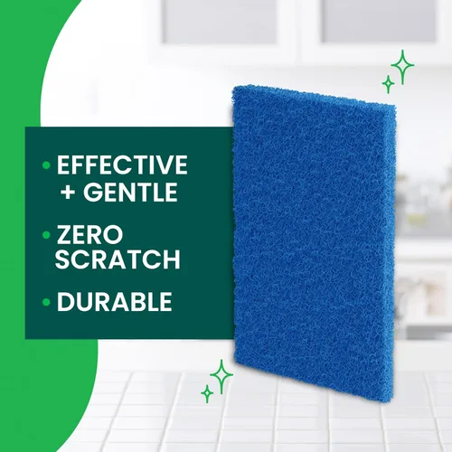 Miniatura 3 de Scotch-Brite Esponja de Limpieza sin Rayado, Estropajo Eficaz + Suave para Limpieza Doméstica, 48 Esponjas para Platos, Ollas y Sartenes