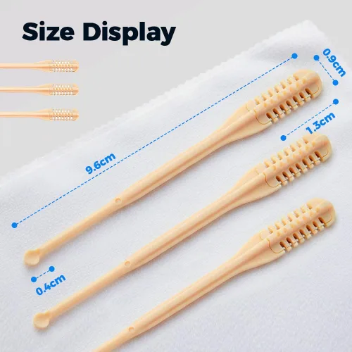 Miniatura 7 de Cortador de pelo nasal 2 en 1, herramienta de eliminación de vello de fosa nasal de doble cabeza, recortador de vello manual portátil para nariz