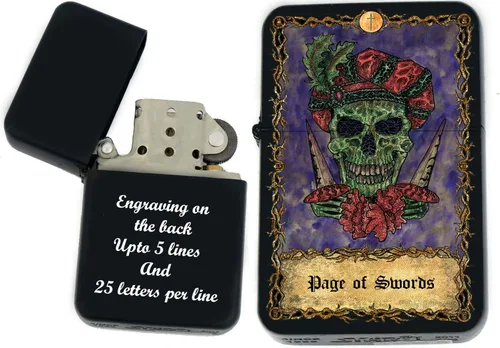 Miniatura 12 de Tarjeta de tarot personalizada, mazo de tarot de huesos eternos mayores, tarjetas coloridas, regalos coleccionables únicos, encendedores a prueba