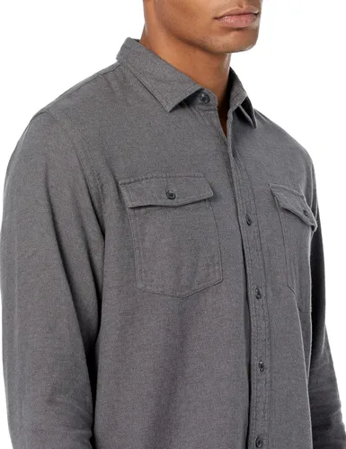 Miniatura 4 de Tienda Essentials - Camisa de franela de manga larga con ajuste regular y dos bolsillos para hombre