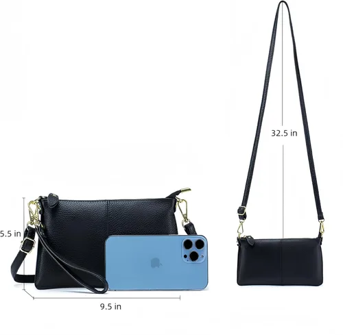 Miniatura 4 de lecxci monederos para teléfono billeteras de cuero con ranuras para tarjetas, para mujer.