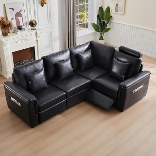 Miniatura 62 de RARZOE Módulo de Reposabrazos para Sofá Seccional Modular, Reposabrazos de Pana Módulo de Sofá Modular Parte Lateral para Sala de Estar Sofá
