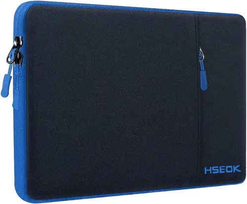 Miniatura 10 de Hseok - Funda para portátil de 15.6 pulgadas, funda con manga a prueba de golpes y repelente al agua con bolsillo para accesorios, compatible
