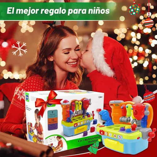 Miniatura 5 de Juguetes para bebés para niños y niñas de 1 año Banco de trabajo musical de aprendizaje para niños de 1 y 2 años Regalo de cumpleaños educativo