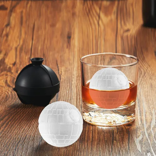 Miniatura 3 de Nax Caki molde de cubo de hielo 3D de Star Wars en forma de Estrella de la Muerte, regalos de Star Wars ideas para regalos de calcetines