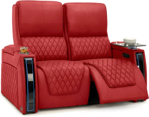 Miniatura 83 de Seatcraft Apex Zero-Gravity CoolZero - Asiento de cine en casa de cuero italiano, reposacabezas eléctrico, lumbar eléctrico, reclinable eléctrico