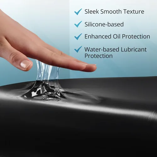 Miniatura 7 de Sábana bajera impermeable de vinilo negro para masaje California King con bolsillo lateral Protector de colchón, funda de cama para masaje Nuru