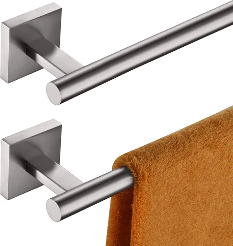Miniatura 18 de KOKOSIRI Toallero de baño, toallero para baño, cocina, collar de 32 pulgadas, níquel cepillado, acero inoxidable B4005BR-L32