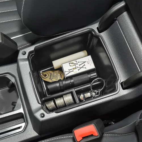 HGWEI Organizador de Consola Central Compatible con VW Tiguan 2018 2019 2020 2021 2022 2023 2024 y Volkswagen Taos 2022-2025, Bandeja de Inserto de