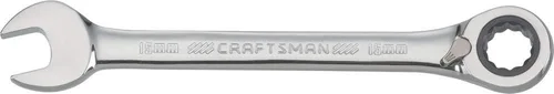 CRAFTSMAN Llave de trinquete, métrica, reversible, 0.669 in, 72 dientes, 12 puntos (CMMT42428)