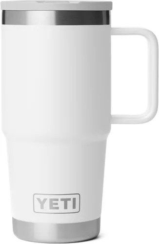 Miniatura 17 de YETI Rambler - Taza de viaje de 20 onzas con tapa abatible con popote, acero inoxidable, aislada al vacío, a prueba de fugas, apta para portavasos