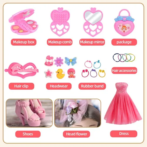 Miniatura 7 de UCanaan BJD Muñecas 1/4 SD Muñeca Inteligente de 18 Pulgadas, 18 articulaciones, muñecas articuladas para armar en casa, juguetes con juego completo